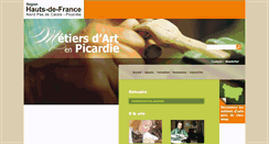 Desktop Screenshot of metiersdart.picardie.fr
