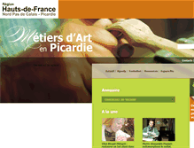 Tablet Screenshot of metiersdart.picardie.fr